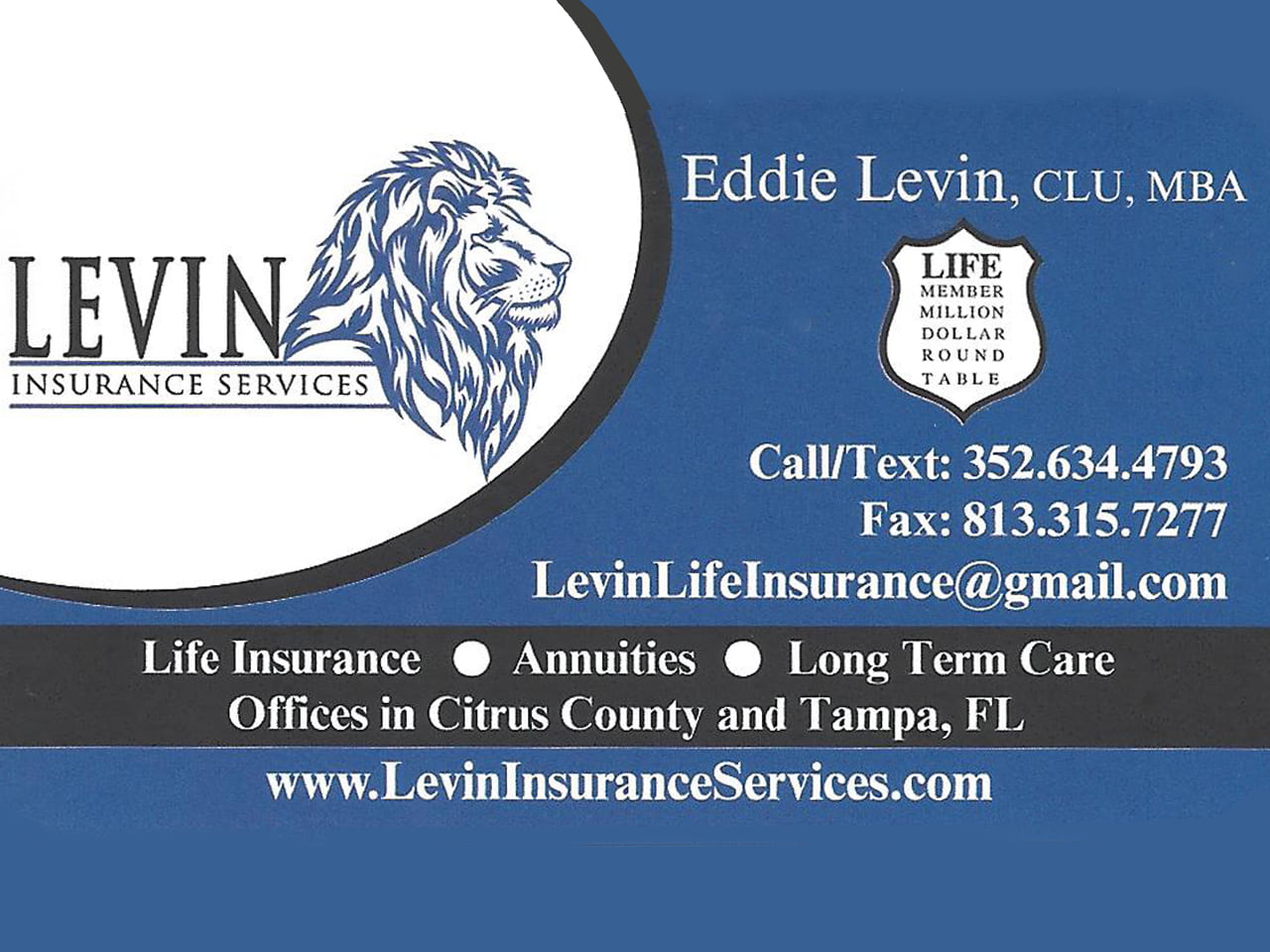 Levin Insurance Services DCBA Levin Insurance Services DCBA
