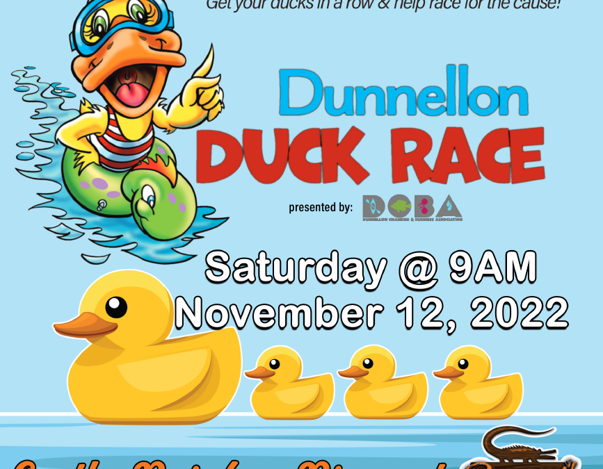 Dunnellon Duck Race 2022 Flyer Featured Image